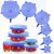 6pcs/set Silicone Lid Spill Stopper Universal Silicone Suction Lid-bowl Pan Silicone Cover Kitchen Pan Lids Cover Stopper Tools