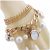 Gold Pearl Crystal Bracelet Watch – Without Box