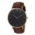 Leather Strap Black Dial Stylish Watch – Without Box