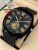 Time Worth Arman Black Stylish Leather Strap Watch – Without Box