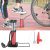 Portable Mini Foot Air Pump for Bicycle, Bike, Car and Football Hand Ball Inflator